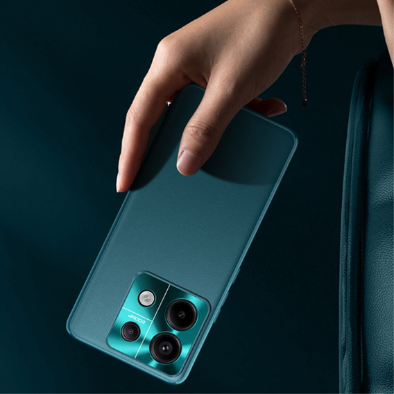 Bőr tok Xiaomi Redmi Note 13 5G, leather hybrid, zöld