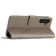 Pattintható tok a Samsung Galaxy A55 5G, Wallet, Butterfly, lila