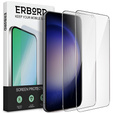 2x edzett üveg a Samsung Galaxy S23+ Plus, ERBORD 9H Hard Glass a képernyőn