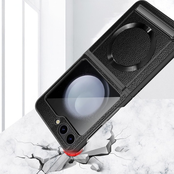 PC tok Samsung Galaxy Z Flip5 5G készülékhez, MagSafe, fekete