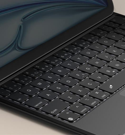 Billentyűzet tok iPad Air 11" 2025/2024 (7./6. generáció) / Air 10,9" 2022/2020 (5./4. generáció) / Pro 11" 2022/2021/2020/2018 (4./3./2./1. generáció), Dexnor mágneses billentyűzet érintőpad