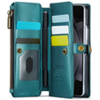 Tok CASEME Samsung Galaxy Z Fold6 5G, RFID Leather Wallet, vállpánttal, zöld