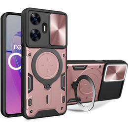 Páncélozott tok Realme C55, CamShield Slide, rózsaszín rose gold