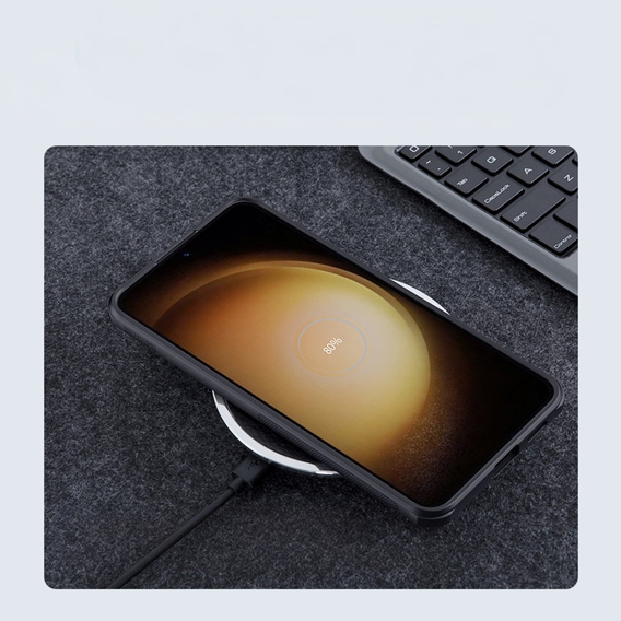 NILLKIN tok Samsung Galaxy S24, Frosted Shield, MagSafe, fekete
