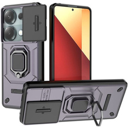 Telefontok a Xiaomi Redmi Note 13 Pro 4G / Xiaomi Redmi Note 14S / Xiaomi Poco M6 Pro 4G, KickStand Camera Lens, lila