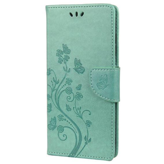 Pattintható tok a Xiaomi Redmi 10, Butterfly, zöld