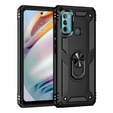 Páncélozott telefontok a Motorola Moto G60, Nox Case Ring, fekete