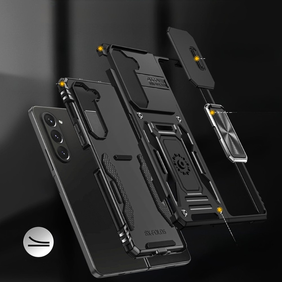 Telefontok a Samsung Galaxy Z Fold6 5G, CamShield Slide, fekete