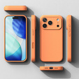 Ringke tok iPhone 17 Pro Max készülékhez, szilikon mágneses MagSafe, mandarin