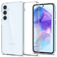 A Spigen tok Samsung Galaxy A55 5G, Ultra Hybrid, átlátszó + 9H edzett üveg