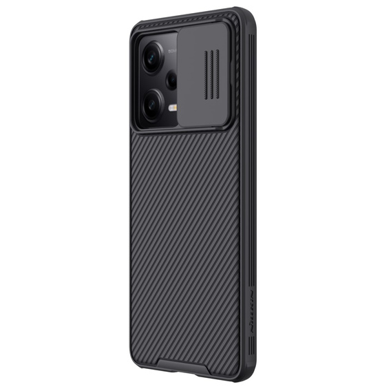 Tok Xiaomi Poco X5 Pro 5G, páncélozott Nillkin, CamShield Pro, fekete