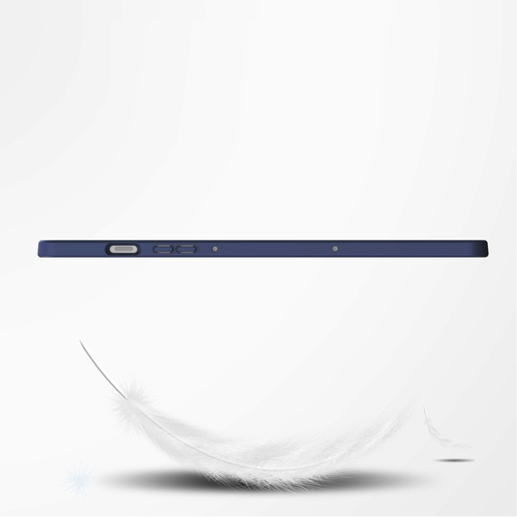 Tok Samsung Galaxy Tab S10 Lite / S10 FE / S9 FE, Smartcase Hybrid, tolltartó résszel, sötétkék