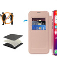 Pattintható tok a iPhone 16 Pro Max, RFID Wallet MagSafe CamShield, rózsaszín