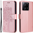 Pattintható tok Xiaomi 13T / 13T Pro, fa, rózsaszín rose gold