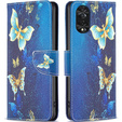 Pattintható tok a TCL 40 NxtPaper, Wallet, Butterflies kék