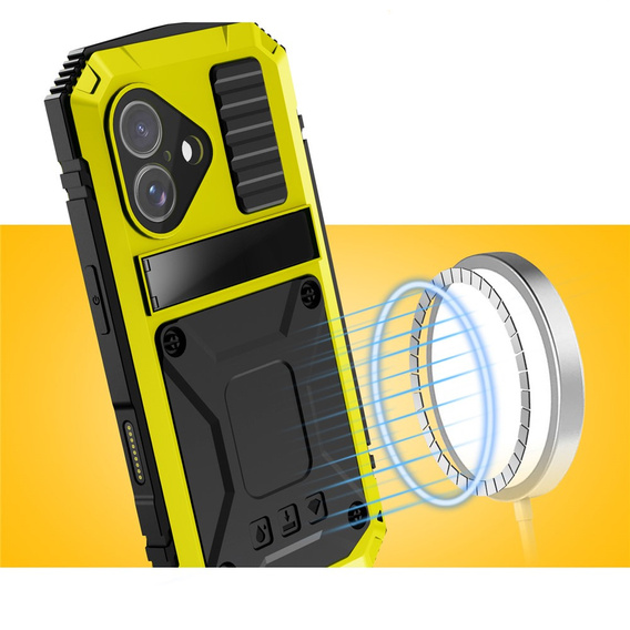 R-JUST tok állvánnyal és beépített üveggel iPhone 17-hez