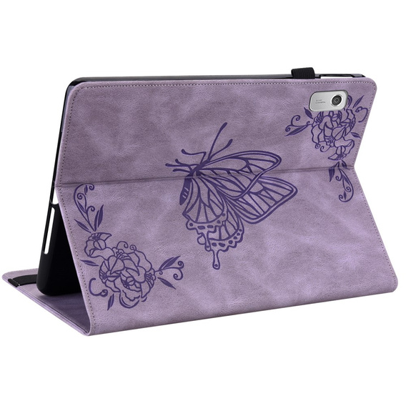 Tok Lenovo Tab M9, Butterfly, lila