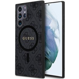 GUESS Telefontok a Samsung Galaxy S24 Ultra, 4G Ring Classic Logo, szürke
