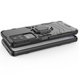 Telefontok a Xiaomi Poco F4 5G, Kickstand Ring, fekete