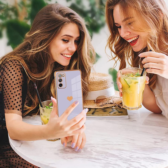 Telefontok a Samsung Galaxy S20 FE, Electro heart, lila