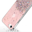 Telefontok a iPhone 7/8/SE 2020/SE 2022, Glittery, rózsaszín