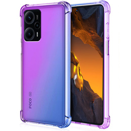 Tok Xiaomi Poco F5, Gradient Dropproof, Lila / kék