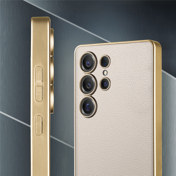 Telefontok a Samsung Galaxy S25 Ultra, GKK Leather, titánium szürke