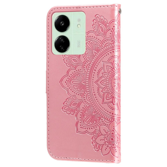 Pattintható tok a Xiaomi Redmi 13C / Poco C65, Mandala Flower, rózsaszín
