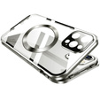 Magnetic Dual Glass MagSafe tok iPhone 16 Pro Max, titánium