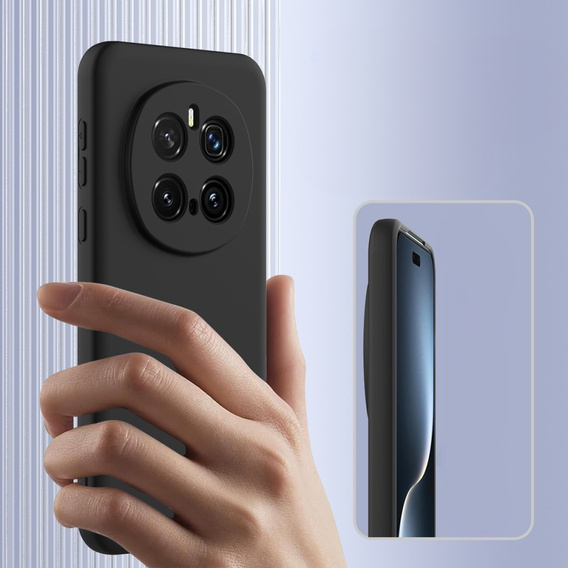 Telefontok a Honor Magic7 Pro 5G, Silicone MagSafe, fekete