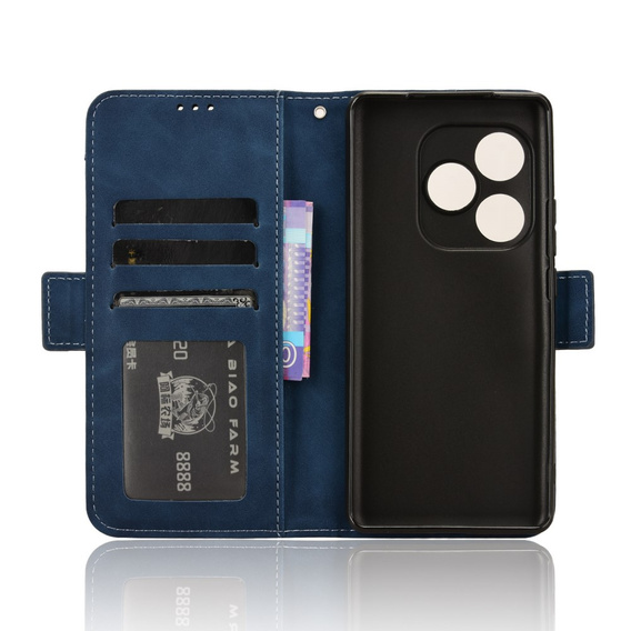 Pattintható tok a Realme GT 6 / 6T, Card Slot, sötétkék