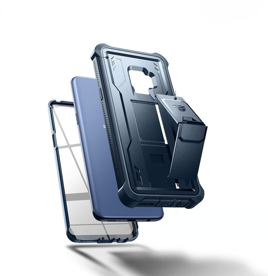 Páncélozott tok a Samsung Galaxy S9, Dexnor Full Body, kék