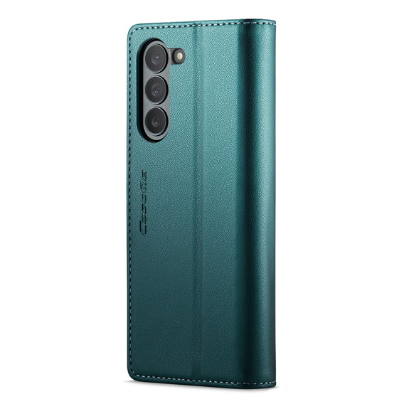 CASEME flip tok Samsung Galaxy Z Fold6 5G, Litchi Wallet, zöld