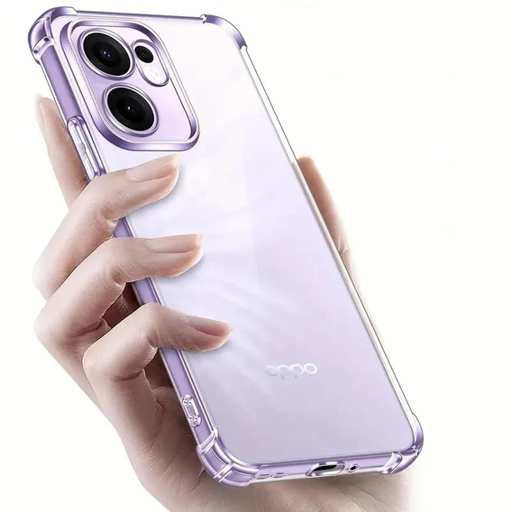 Tok Oppo Reno 14F, megerősített, kameravédelemmel, átlátszó