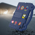 Gyermek tok Lenovo Tab TB311FU, Cute Patterns, állvánnyal, sötétkék