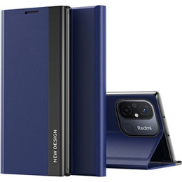 Pattintható tok a Xiaomi Redmi 12C, Side Magnetic, sötétkék