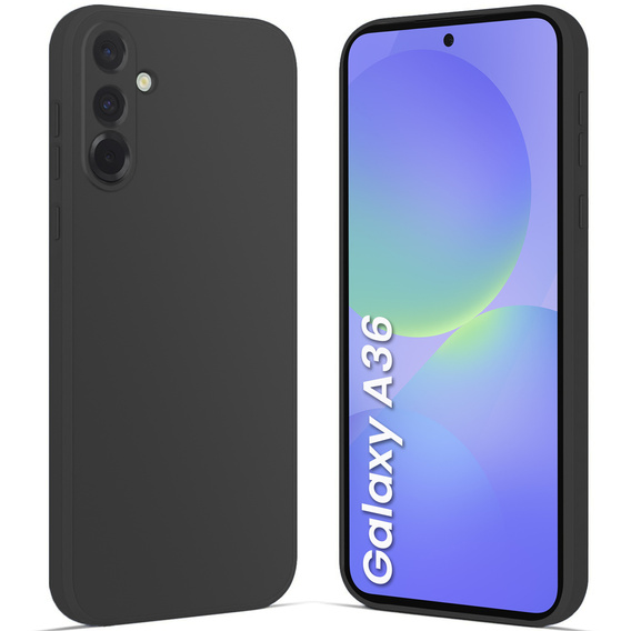 Telefontok a Samsung Galaxy A36 5G, Silicone Lite, fekete