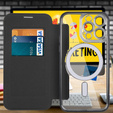 Pattintható tok a iPhone 14 Pro, RFID Wallet MagSafe CamShield, fekete