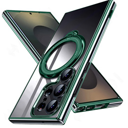 Mágneses tok Samsung Galaxy S25 Ultra készülékhez, MagSafe, zöld