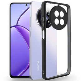 Tok Realme 12, Fusion Hybrid, kameravédelemmel, átlátszó / fekete