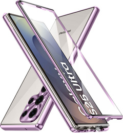 Tok Samsung Galaxy S25 Ultra, Magnetic Dual Glass, lila