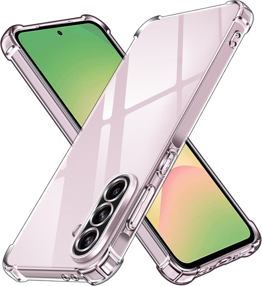 Tok a Samsung Galaxy A56, Erbord Dropproof, átlátszó + Glass