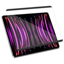PVC papírérzetű védőfólia iPad Pro 12.9" 2022/2021/2020 (6/5/4 gen.) készülékhez, fekete