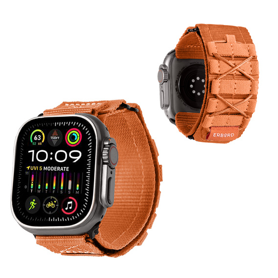 ERBORD Runner Nylon szíj az Apple Watch 1/2/3/4/4/5/6/7/8/9/SE/ULTRA/ULTRA 2 42/44/45/49MM órához