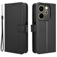 Pattintható tok a Infinix Hot 40i, Wallet Smart Magnet, fekete