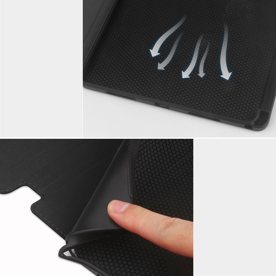 Tok Lenovo Tab M11, Business Card and Pen Slotl, fekete