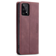 CASEME tok Samsung Galaxy A33 5G, Leather Wallet Case, piros