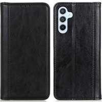 Telefontok a Samsung Galaxy S23 FE, Wallet Litchi Leather, fekete