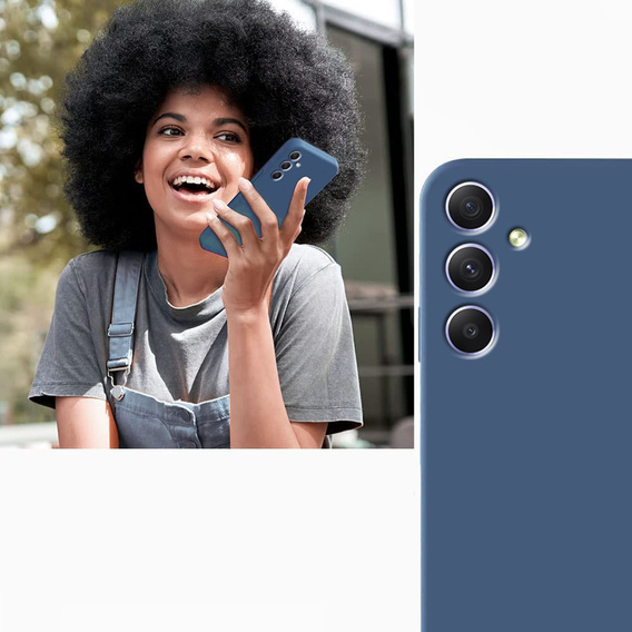 Telefontok a Samsung Galaxy A34 5G, Silicone Lite, kék