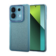 Tok Xiaomi Redmi Note 13 5G, Glittery Powder, kék + 9H edzett üveg